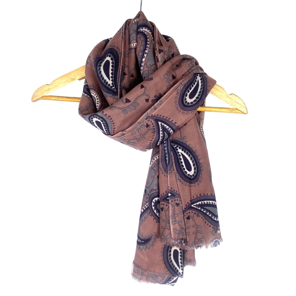 NWOT Wool Scarf Wrap Viction Intern.‎ 34 X 76 Lightweight Classic Spring